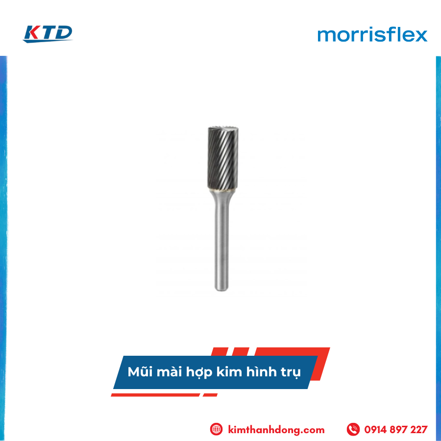 Mũi mài hợp kim hình trụ Morrisflex