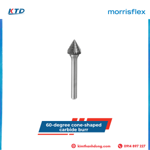 60-degree cone-shaped carbide burr
